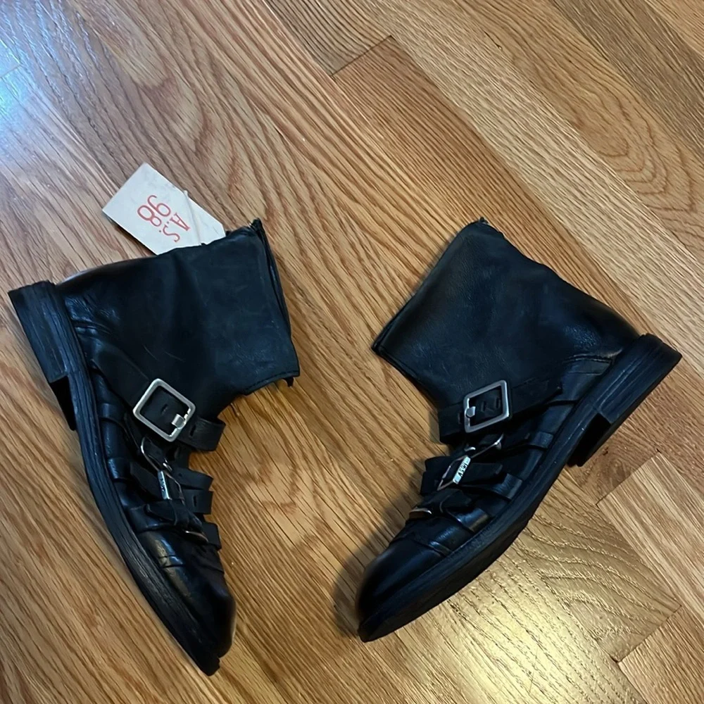Free People x A.S.98 Vivi Buckle Boots Size 37 EU or 6 US - Picture 7 of 15